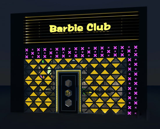 Barbie Club酒吧设计图  为女性专设的酒吧设计欣赏